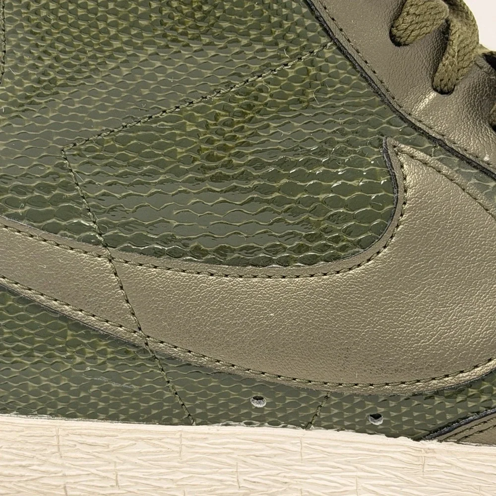 Nike Blazer Mid Leather Premium Snake Women's‎ US 8.5 Olive Green 685225-300